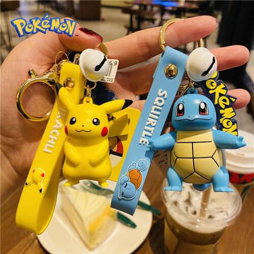 2021 Pokemon Action Figure Pikachu Keychain Pokemon Keychain 33 Models for Keychain Model Car Keychain Bag Decorations