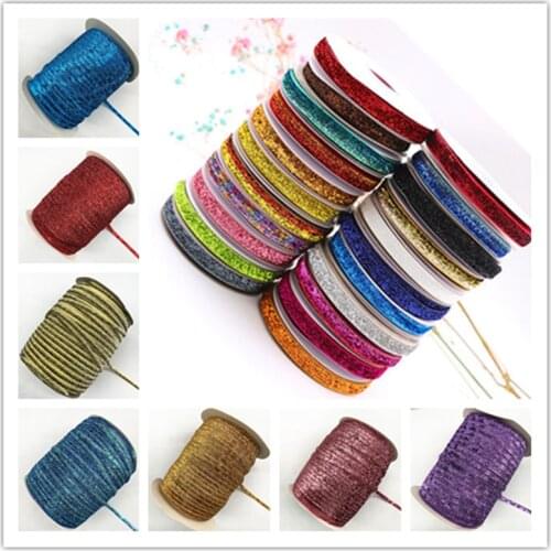 3yards 15--38mm New Glitter Velvet Ribbon No Elastic Single Face Ribbon Headband Clips Bow Decoration