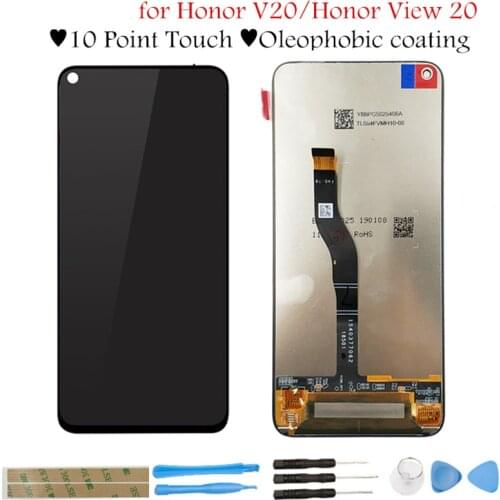 6.4" for Huawei Honor View 20 LCD Display Touch Screen Digitizer Assembly LCD Display TouchScreen Honor V20 Repair Part