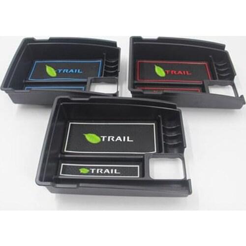 Car Styling Accessories For Nissan X-trail T32 Rogue 2014-2019 New Style Plastic Central Storage Pallet Armrest Container Box