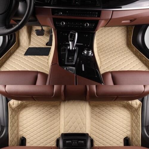 Car floor mats Case for Jeep Grand Wrangler Commander Compass Patriot leather Anti-slip car-styling carpet liner