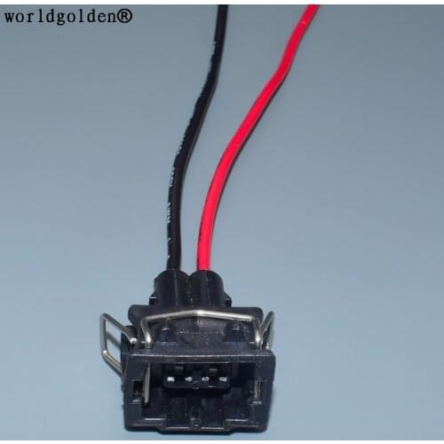 Worldgolden 2 Pin Female Automotive Connector EV1 Fuel Injector Nozzle Waterproof Connector 829441-1 037 906 240