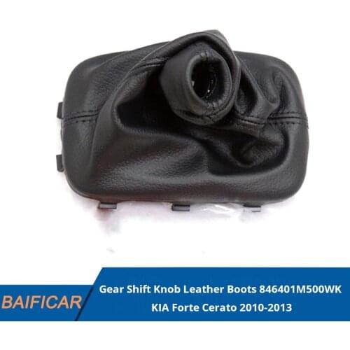 Baificar Brand New Genuine Gear Shift Knob Leather Boots 846401M500WK For KIA Forte Cerato 2010-2013