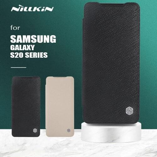 Nillkin for Samsung Galaxy S20 Plus Case Ming Flip Leather Case Wallet Card Slot Slim Phone Case for Samsung Galaxy S20 Ultra 5G