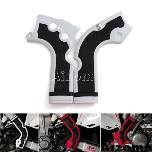 Black Motorcycle Grips Frame Guard Protector Dirt Bike Mx Enduro Motocross Frame Guards For Honda CRF250R 14-16 CRF450R 2013-16