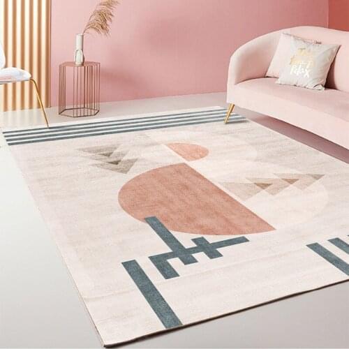 Large Area Living Room Carpet Decoration Rectangle Modern Fashion Irregular Pattern Bedside Non-slip Water Absorption Rug Mats