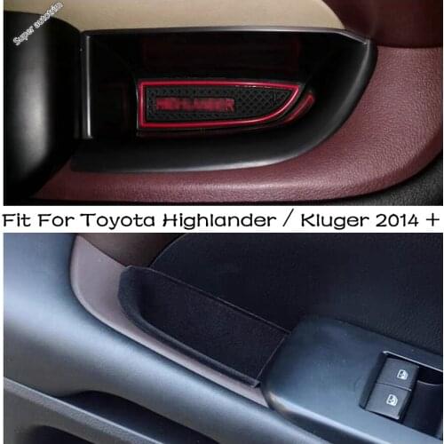 Lapetus Door Handle Armrest Container Holder Tray Storage Box Fit For Toyota Highlander / Kluger 2014 - 2019 Interior Parts