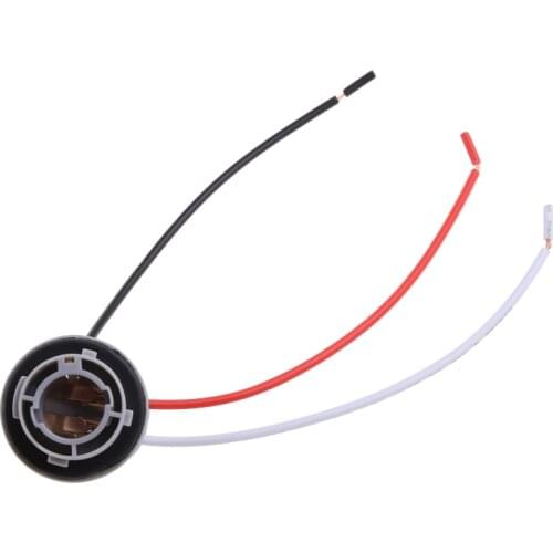 K0AF 1pc 1157 Bulb Socket BAY15D Lamp Holder P21/5W Adapter Base Connector For Brake light Plastic Car Accessories