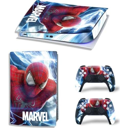 Marvel Star Wars PS5 Digital Edition Skin Sticker Decal Cover for PlayStation 5 Console and 2 Controllers PS5 Skin Sticker Vinyl