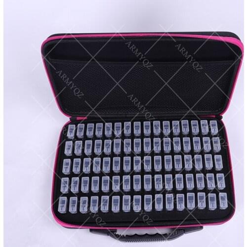 New Square Diamond Painting Accessories Carry Case Container Storage Box 80 Bottles diamant painting Hand Bag Tools Kit Set