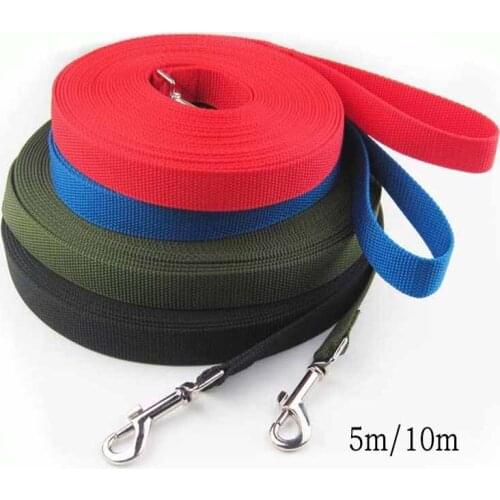Leashes 5m/10m Pet Dog Leash Dogs Lead Rope Bold Lengthening Climbing Rope Training Nylon Dog Chain Puppy and Big Gog