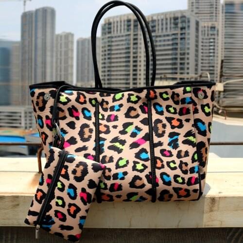 Luxury Diving Fabric Neoprene Breathable Shoulder Handbag 2021 New Fashion Casual Tote Bag Top-Handle Bags Shoulder Bags