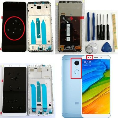 Shyueda Quality IPS AAA+ for Xiaomi Redmi 5 Plus MEG7 Global Version 6" New LCD Display Touch Screen Digitizer With Frame Tools