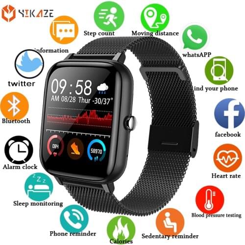 2021 Smart Watch Men Women Blood Pressure Heart Rate Fitness Tracker Bracelet Sport Smartwatch Watch Smart Clock For ios xiaomi