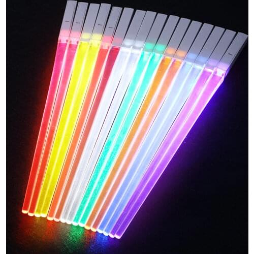 LED Lightsaber Chopsticks Reusable Light Up Chopstick Kitchen Party Tableware Creative Durable Light Glowing Chopstick Gifts