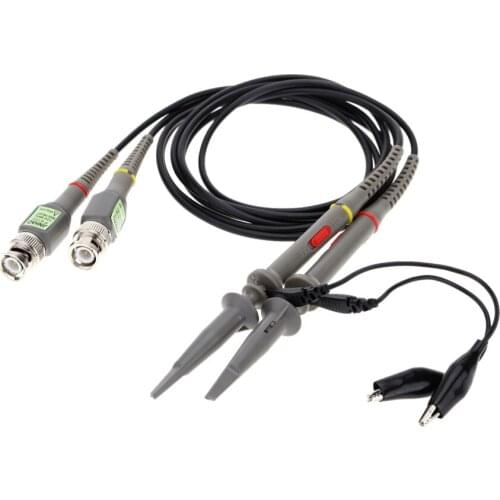 P6100 100MHz Oscilloscope Scope Clip Probe Test Leads High Precision Scope Analyzer Alligator Test Clip Probe for Tektronix HP