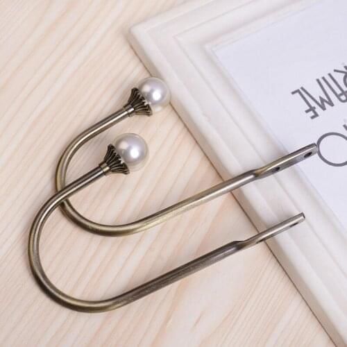 U-shaped curtain hook European-style wall hooks curtain hooks Nordic simple style pearl hook