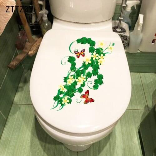 ZTTZDY 15.7CM×27CM Branches Personality Toilet WC Decoration Home Room Wall Stickers T2-0873