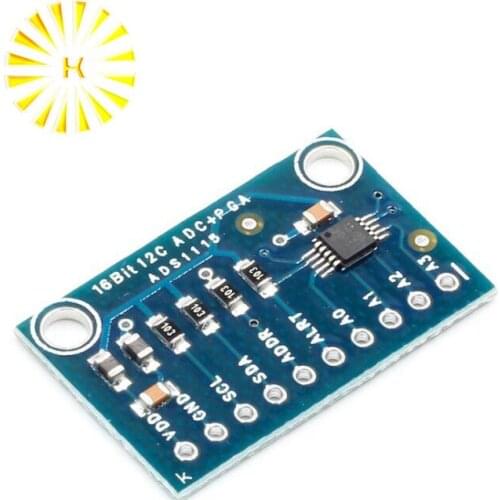16 Bit I2C ADS1115 Module ADC 4 channel with Pro Gain Amplifier RPi 1PCS Connector