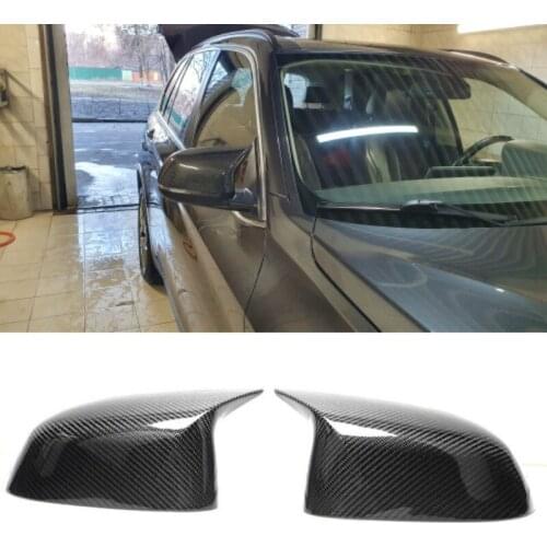 2 Pcs Glossy Balck Cover Auto Rearview Mirror Cap Covers Blind Spot Mirror Fit for BMW 2014-2018 F15 X5 & F16 X6 F26 X4 F25 X3