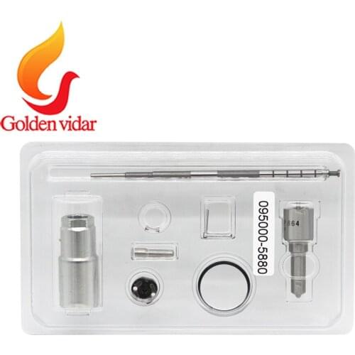 2pcs/lot Common Rail Diesel fuel repair kit 095000-5880, for DEN injector, nozzle DLLA145P864, for fuel injection spare parts