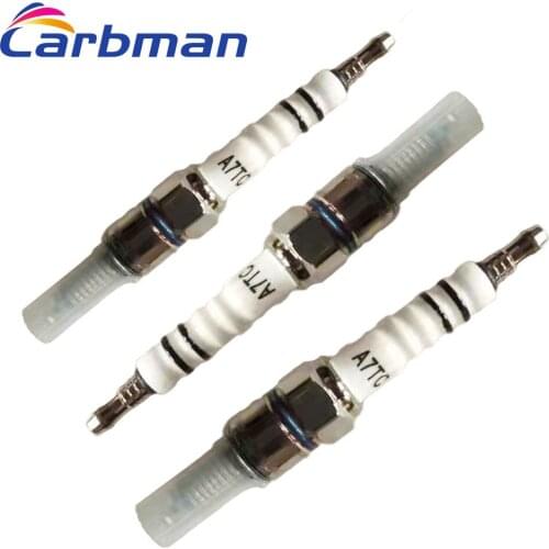 Carbman 3 Pcs 3-Electrode Spark Plug A7TC For 50cc-150cc ATV High Performance