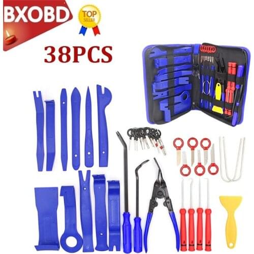 38PCS High Quality Hand Tool Kit Pry Disassembly Tool Car Door Panel Removal Tool Auto Car Opening Repair Tool Set