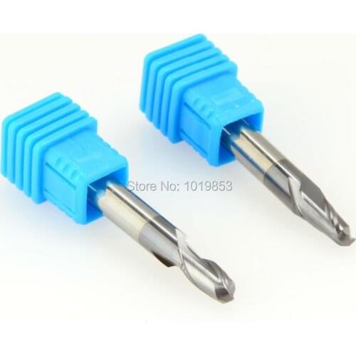 5pcs SLONS S200-R2.5x6x50L HRC50 6mm shank diameter BALL NOSE tungsten carbide end mill for steel CNC machine