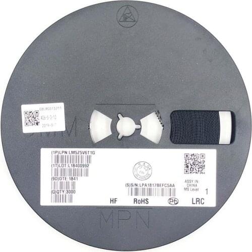 50PCS Zener diode LM5Z5V6T1G 5.6V 0.2W(200mW) SOD-523 LM5Z5V6T1G