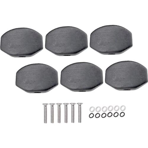 6Pcs Classical Guitar Tuning Peg Tuners Machine Heads Buttons Knobs Handle Tip Cap Musical Instrument Parts