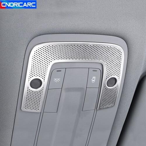 Car Styling Front Reading Lamp Frame Decoration Cover Trim For Audi A3 8Y 2021 Stainless Steel Interior Accessories Decals