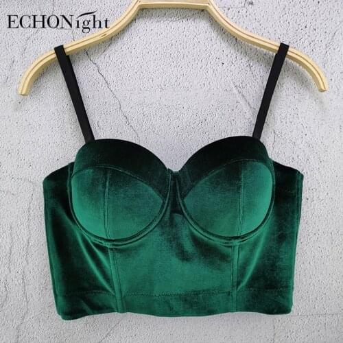 Echonight Velvet Corset Party Corset Tops To Wear Out Steampunk Waist Corset Sexy Bodice Corset For Slimming Underbust Bustier
