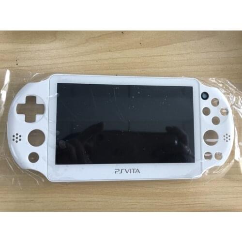 White color lcd screen assembly for psvita2000 screen for ps vita psv2000 lcd display+ touch screen digitizer + frame
