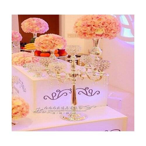 Free Shipping 76cm(H) wedding table centerpiece crystal table chandelier wedding candelabra 10pcs/lot