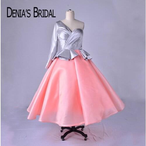 Женские вечерние платья на одно плечо DENIA'S BRIDAL China At AliExpress