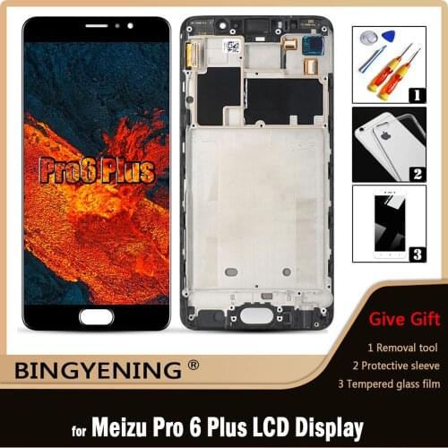 For Meizu Pro 6 Plus M686H LCD Display Screen Touch Digitizer Assembly For 5.7‘’ Meizu Pro 6 Plus M686g With Frame Replace