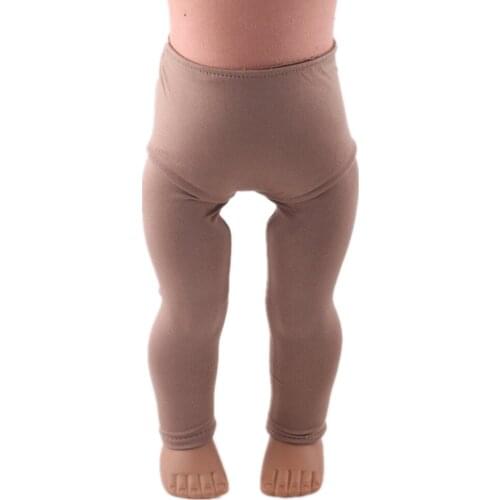 Luckdoll Candy-colored flat-footed leggings for 18-inch American dolls and 43-inch American dolls, childrens best hol