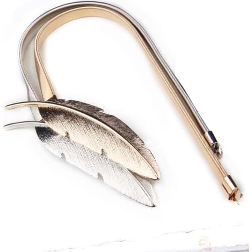 Gold Feather Curtain Buckle Strap Metal Sliver Deer Tie Rope Elastic Butterfly Curtains Holder Tieback HoldBack Room Accessories