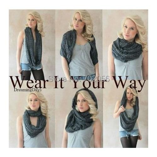 Trendy New Voile Infinity Scarf For Women Fashion Long Ring Scarves All season Matched 49styles 100pcs/lot #3820