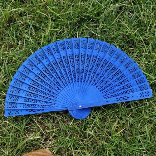 Multi-color Custom Personalized Chinese Folding Fan Retro Custom Wedding Gift Home Decoration Party Return Gift Organza Bag