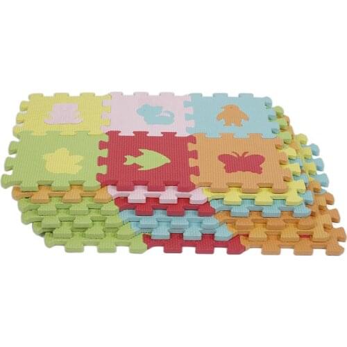 Non-slip Soft Eva Foam Childrens Game Mats Cute Animal Children DIY Puzzle 36PCS Animal Models