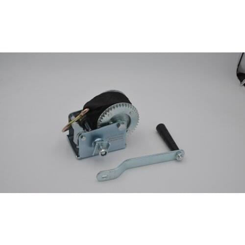 New 600 lb Boat Trailer Hand system plastic wheel winch hand trailer with nylon 6m