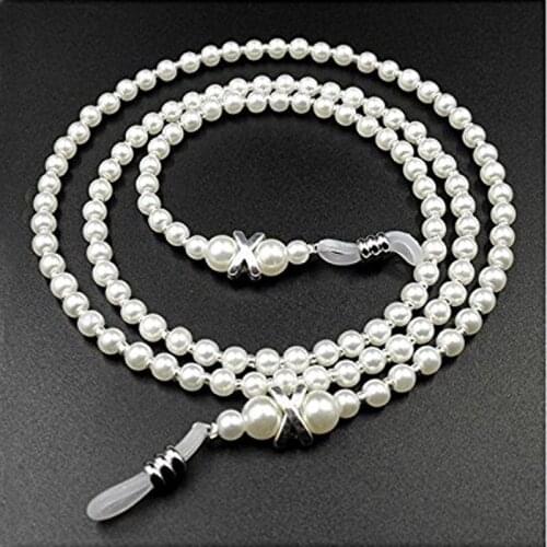 Pearl Glasses Chain Ladies Sunglasses Chain Decoration Anti-skid Chain Key Chain To Prevent Glasses From Sliding Off The Lanyard
