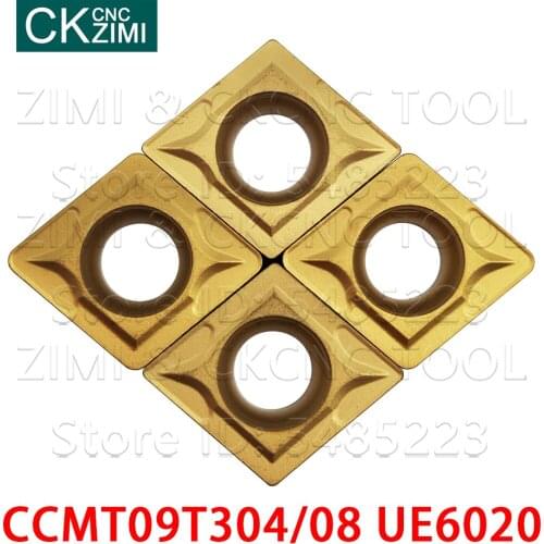 CCMT09T304 UE6020 CCMT09T308 UE6020 High-quality carbide turning Inserts CNC machine tool milling lathe tool CCMT 09T3 for steel
