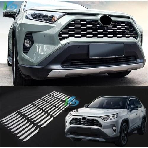 Car Grille Trim Stripe Fits 54PCS for Toyota RAV4 2019 2020 2021 Xa50 Auto Decoration Accessory Chromium Styling Car-styling