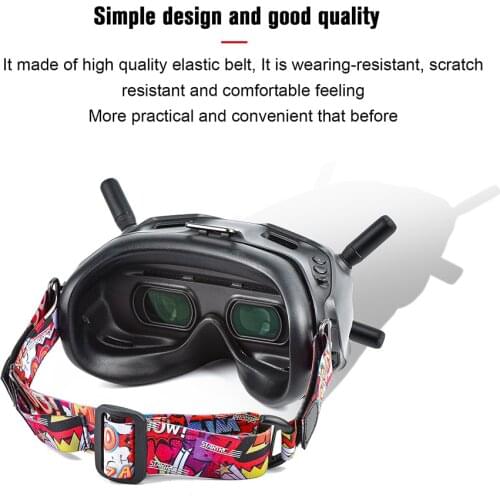 DJI FPV Adjustable Colorful Headband Battery Strap For DJI FPV Googles V2 /VR Goggles Headband Accessories