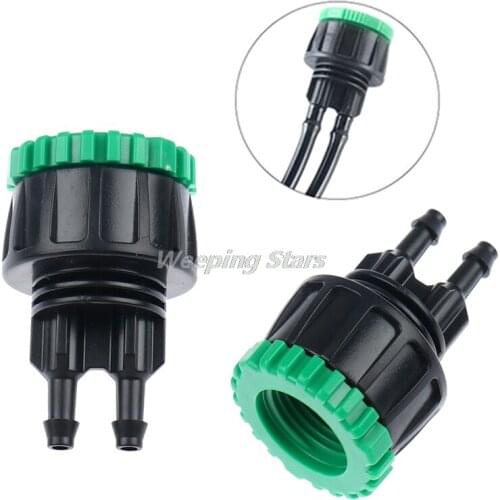 Garden hose 1/4" to 1/2" 3/4" Female Y connector irrigation 4/7 hose adapter