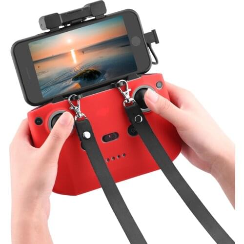 DJI Air 2s Dual Hook Lanyard Neck Strap Bracket Mount Remote Controller Silicon Cover Case for DJI Mini 2/Air 2/2S Accressories