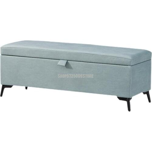 Light Luxury Shoes Changing Stool Household Storage Sofa Stool Door Nordic Rectangular Clothing Store Net Red Technology Cloth B