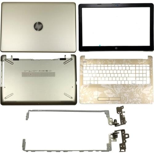 Gold Laptop LCD Back Cover/Front bezel/Hinges/Palmrest/Bottom Case For HP 15-BS 15T-BS 15-BW 15Z-BW 250 G6 255 G6 924893-001